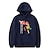 cheap Everyday Cosplay Anime Hoodies &amp; T-Shirts-ponyo on the cliff printed unisex pullover casual hoodie for men and women sweatshirt a black xl