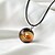 cheap Necklace-2pcs lampwork glass ball stereo universe galaxy planet space pendant necklace