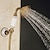 זול ברזים למקלחת-סט מערכת ראש מקלחת גשם - מקלחת יד כוללת נשלף בסגנון וינטג&#039; / פליז כפרי עתיק / מצופה אלקטרו חיצוני שסתום קרמי אמבטיה ברזי מיקסר למקלחת / ידית אחת
