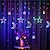 abordables Tiras de Luces LED-Ramadan eid luces luna estrella led cortina luz 220v 3m cuento de hadas luces de cadena eid al-fitr hogar ramadan festival decoración vacaciones iluminación boda decoración