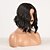 cheap Synthetic Trendy Wigs-Cosplay Costume Wig Synthetic Wig Loose Curl Bob Middle Part Wig Short Black Synthetic Hair Women&#039;s Odor Free Soft Heat Resistant Black