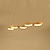 baratos Luzes pendentes-4/5 cabeças levou luz pendente moderna círculo nórdico design do anel em madeira sala de jantar bar restaurante acabamentos pintados 75cm 90cm 110-120v 220-240v