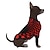 voordelige Hondenkleding-hondenshirt grafisch optische illusie 3D-print overdreven casual / dagelijks hondenkleding puppykleding hondenoutfits ademend rood kostuum