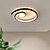 baratos Luzes de teto reguláveis-42cm 52cm levou luz de teto redondo design espiral nova lâmpada do quarto levou nova moda simples lâmpada do teto do quarto personalizado alumínio estudo lâmpadas da sala de jantar decoração de natal