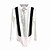 cheap Ice Skating Dresses , Pants &amp; Jackets-Figure Skating Top Men&#039;s Ice Skating Top White Spandex Micro-elastic Professional Competition Skating Wear Sequin Long Sleeve Figure Skating