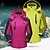 abordables Vestes Softshell, polaires, blousons de randonnée-Veste Capuche Veste coupe vent Toison L&#039;hiver Extérieur Couleur unie Sommet Ski Camping / Randonnée Pêche Violet Rouge Vert Orange Rose rouge