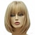 Χαμηλού Κόστους Περούκες μεταμφιέσεων-συνθετική περούκα hathaway μεσαίο μέρος περούκα ξανθιά κοντή σγουρή χρυσή ξανθιά συνθετικά μαλλιά 12 ιντσών γυναικεία συνθετική σέξι γυναικεία χτένισμα αποκριάτικη περούκα