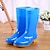 ieftine Ghete de Damă-Women&#039;s Boots Chunky Heel Round Toe Classic Daily PVC Solid Colored Purple Red Blue
