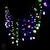 abordables Tiras de Luces LED-3,5 m 96 piezas LED copo de nieve estrella cortina cadena luces con 8 modos de flash enchufar luces de guirnalda de hadas para cortina de ventana hogar fiesta fiesta decoración al aire libre impermeable