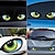 cheap Car Stickers-2Pcs 3D Stereo Reflective Cat Eyes Car Sticker Car Auto Side Fender Eye Stickers Adhesive Creative Rearview Mirror Deca 12.6*6.3cm #269128