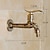 cheap Wall Mount-Outdoor Faucet,Single Handle Bathroom Faucet Goldon Dragon Head Wall Mounted One Hole Retro Brass Faucet Body With Cold Water Only