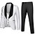 billiga Tuxedo kostymer-Herr Bröllop Speciellt Tillfälle Kostymer Sjal Standardpassform Singelknäppt 1 Knapp Solid färg Polyester