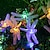 billige LED-kædelys-guldsmede solsnor lyser udendørs 6,5m 30leds vandtætte solenergi fe lys 8 modes dekorative lys til gårdhave havehave hegn bryllup julefest varm hvid rgb multicolor