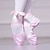 cheap Ballet Shoes-Women&#039;s Ballet Shoes Practice Trainning Christmas Shoes Dance Shoes Flat Ribbons Flat Heel Almond Purple Pink Elastic Band Slip-on Adults&#039; / Performance / Satin / Girls&#039;