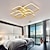 billiga Dimbara taklampor-6-ljus led taklampa geometrisk fyrkantig modern enkelhet led taklampa vardagsrum matsal sovrum armatur endast dimbar med fjärrkontroll
