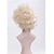abordables Pelucas para disfraz-peluca cosplay peluca ondulada de la parte media pelo sintético de un color peluca rubia de halloween para mujer