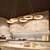 abordables Design Anneau et Rond-4/5 têtes LED suspension moderne cercle nordique anneau design bois salle à manger bar restaurant peint finitions 75cm 90cm 110-120v 220-240v