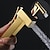 levne Bidetové baterie-Ti-pvd zlatý ruční bidetový postřikovač s abs základnou a 1,5m hadicí