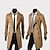 billiga Trenchcoat för män-Vinterkappa Rock Peacoat Trenchcoat Företag Ledigt Höst Vinter 95% polyester 5% bomull Ytterkläder Kläder Hakslag