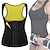 cheap Fitness &amp; Yoga Accessories-Waist Trainer Vest Body Shaper Sweat Waist Trainer Corset Sports Polyster Yoga Gym Workout Pilates Durable Weight Loss Tummy Fat Burner Hot Sweat For Women