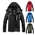 cheap Softshell, Fleece &amp; Hiking Jackets-Men&#039;s Hiking Jacket Ski Jacket Hiking Windbreaker Fleece Winter Outdoor Windproof Breathable Hoodie Winter Jacket Top Single Slider Hunting Fishing Climbing Army Green Black Red Blue