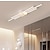 halpa Himmennettävät kattovalaisimet-80cm led-kattovalaisin moderni geometrinen muotoilu musta valkoinen minimalistiset uppoasennettavat valot alumiinimaalatut pinnat 110-120v 220-240v