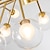 abordables Diseño Sputnik-9/12/15/18 cabezas araña led nordic gold colgante luz globo desgin luces de montaje empotrado acabados pintados de metal decoración navideña moderna 110-120v 220-240v