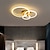 ieftine Lumini Reglabile-led plafon cerc inel nordic aur acrilic 2 3 5 6 capete iluminat exterior lampă de plafon cameră de zi simplă artă modernă plafon lumină de lux led dormitor ac220v