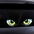 tanie Naklejki samochodowe-2 sztuk 3d stereo odblaskowe kocie oczy naklejki samochodowe samochód auto boczne błotnik oko naklejki samoprzylepne kreatywne lusterko wsteczne deca 12.6*6.3cm #269128