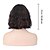 cheap Synthetic Trendy Wigs-bob wig with bangs, natural look synthetic curly wavy bob wig for women short wig with air bangs hair extension bob style heat resistant hairpiece wig