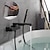 cheap Bathtub Faucets-Bathtub Faucet With Switch Button，Black Painted Foldable Contemporary Bath Shower Mixer Taps with Handshower and Hot/Cold Water Switch