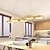 abordables Design Anneau et Rond-4/5 têtes LED suspension moderne cercle nordique anneau design bois salle à manger bar restaurant peint finitions 75cm 90cm 110-120v 220-240v