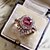 cheap Rings-Ring Daily Rose Gold Rose Gold Square Rheinstein Ring Platinum Plated Rose Gold Plated Mini Stylish 1pc Crystal / Women&#039;s