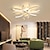 billige Dæmpbart loftlys-60cm LED-loftslampe moderne nordiske geometriske blomsterformer stilfulde flush mount lys stue spisestue soveværelse metalmalede finish110-120v 220-240v