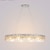 Недорогие Люстры-90 см светодиодная хрустальная люстра подвесной светильник современный роскошный трехцветный светильник фонарь дизайн островной свет из нержавеющей стали с гальваническим покрытием 110-120 в 220-240 в
