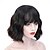 abordables Perruques Synthétiques Sans Bonnet-Perruques bordeaux pour femmes perruque synthétique bouclée avec frange perruque de cheveux ondulés couleur vin rouge perruques longueur d&#039;épaule pour wome