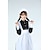 cheap Career &amp; Profession Costumes-Maid Costume Outfits Bib Apron Dress Career Costumes Women&#039;s Cotton Costume Black with White Vintage Cosplay Long Sleeve Tea Length / Headwear / Headwear