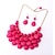 levne Sady šperků-robustní akrylový šperk shluk plovoucí bublina prohlášení náhrdelník - slza viset vrstvený límec límec (broskvová růžová)