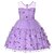 cheap Party Dresses-Kids Girls&#039; Dress Floral Tulle Dress Knee-length Dress Performance Mesh Cotton Sleeveless Basic Dress 4-13 Years Winter Green Purple Pink