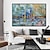 levne Abstraktní malby-mintura velká ručně malovaná abstraktní malba olejem na plátně moderní obraz na zeď pro domácí dekoraci bez rámečku