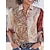 cheap Plus Size Blouses&amp;Shirts-Women&#039;s Shirt Leaf Graphic Prints Button Print Shirt Collar Tops Khaki