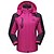 abordables Vestes Softshell, polaires, blousons de randonnée-Veste Capuche Veste coupe vent Toison L&#039;hiver Extérieur Couleur unie Sommet Ski Camping / Randonnée Pêche Violet Rouge Vert Orange Rose rouge