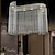 abordables Lámparas de araña-Lámpara de araña de cristal led de 80 cm diseño de onda moderno diseño de linterna en forma de s luz colgante de acero inoxidable galvanizado 110-120v 220-240v