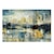 billige Abstrakte malerier-Hang-Painted Oliemaleri Hånd malede Horisontal panorama Abstrakt Landskab Moderne Omfatter indre ramme / Valset lærred / Strakt lærred