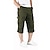cheap Hiking Trousers &amp; Shorts-tactical shorts men casual 3/4 shorts for men cargo pants breathable below knee shorts men long shorts for men with pockets army green