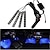 cheap Car Interior Ambient Lights-4PCs Car RGB LED Interior Strip Lights Car Styling Decorative Light With Music Sound Remote Control Atmosphere Lamps Under Dash Foot Lamp USB/Car Plug Charger 12V/5V