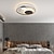 voordelige Dimbare plafondlampen-led plafondlamp 42cm 52cm nordic art acryl led slaapkamer plafondlamp goud zwart circulaire multi cirkel led plafondlamp luxe ac220v