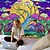 Χαμηλού Κόστους Trippy Tapestries-ψυχεδελική αφηρημένη μεγάλη ταπετσαρία τοίχου καλλιτεχνική διακόσμηση κουβέρτα κουρτίνα κρεμαστή κρεβατοκάμαρα σπιτιού διακόσμηση σαλονιού πολυεστερικό δέντρο μανιταριών