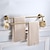 cheap Towel Bars-Multifunction Bathroom Towel Bar with Hooks Antique Aluminum Wall Mounted Bathroom Shelf 2 Layers