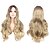 tanie Peruki syntetyczne modne-Blond peruki dla kobiet peruka syntetyczna fala ciała asymetryczna peruka długie blond włosy syntetyczne 25 cal curling jasnobrązowy!